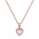 Ted Baker Rose Gold Crystal Heart Necklace