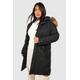 Plus Faux Fur Trim Parka Coat