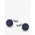 Montblanc Meisterstuck Goldstone Round Cufflinks, Silver/Black