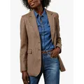 Baukjen Niki Check Blazer, Brown