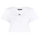 Dolce & Gabbana Cropped Logo Plaque T-shirt White