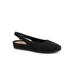 Wide Width Women's Sandy Adjustable Back Slip On Clog by SoftWalk in Black Nubuck (Size 8 1/2 W)