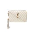 Saint Laurent Lou Camera Bag Quilted Blanc Vintage