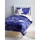 little home at John Lewis Constellation Glow in the Dark Reversible Cotton Duvet Cover and Pillowcase Set, Single, Blue