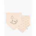 The Little Tailor Baby Rocking Horse Bib, Pack of 2