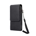 DFV mobile Leather Holster Case Belt Clip Rotary 360 with Card Holder and Magnetic Closure for Acer Liquid Z6 Max Black