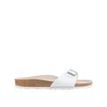 Birkenstock Madrid Birko-Flor Flat Sandal - White, White, Size 4, Women