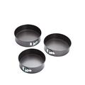 Kitchencraft 3-Piece Non-Stick Spring Form Cake Tin Set