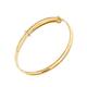 Love Gold 9 Carat Yellow Gold Baby Double Heart Pattern Expander Bangle