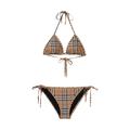 Burberry Vintage Check Triangle Bikini Archive Beige