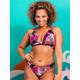 Curvy Kate Pool Party Non Wired Triangle Bikini Top Print Mix, Multi, Size 30H/Hh, Women