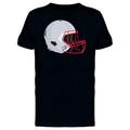 Teeblox American Football Helmet Flat Tee Men's -Image by Shutterstock Black M