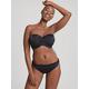 Panache Anya Riva Twist Bandeau Bikini Top - Black, Black, Size 34E, Women