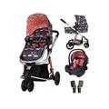 Cosatto Giggle 2 In 1 I-Size Travel System Pushchair Bundle - Pretty Flamingo