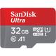 SanDisk Ultra 32GB A1, UHS-I U1, Class10 microSDHC Card with SD