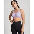 Panache Non Wired Sports Bra - Multi, Lilac/Orange, Size 30Ff, Women