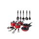 Morphy Richards 14-Piece Cookware Set In Red