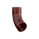 Lindab 100mm Round 85dg Gutter Pipe Bend - Dark Red Galvanised Steel BM85100DR