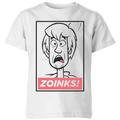 Scooby Doo Zoinks! Kids' T-Shirt - White - 11-12 Years