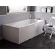 Nuie Linton 1800mm x 800mm White Square Single-Ended Bath NBA414