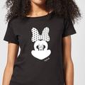 Disney Mickey Mouse Minnie Mouse Mirror Ilusion Women's T-Shirt - Black - XXL