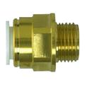 John Guest Speedfit Brass Male Coupler size: 15 x 1/2 15MC(1/2) Speedf