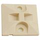 3M Ctb1X1Bga-C Cable Tie Mount, 2-Way, 25mm L X 25mm W, Abs, Pk100, Beige