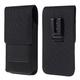 DFV mobile Case Metal Belt Clip Vertical Textile and Leather with Card Holder for Huawei Ascend G500 Black