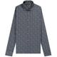 Emporio Armani 'All Over Micro Lettering' Shirt Navy/White