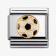 Nomination CLASSIC Gold Sports Black White Football Charm 030204/17