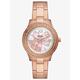 Fossil Ladies Stella Rose Gold-Plated Flower Dial Watch ES5192
