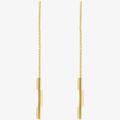 Gucci 18ct Yellow Gold GUCCI Link to Love Chain Bar Dropper Earrings YBD66211500100U