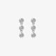 Hot Diamonds Tender White Topaz Triple Drop Earrings DE585