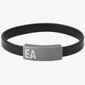 Emporio Armani Mens New Logo Leather Identity Bracelet EGS2757060