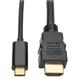 Eaton Tripp Lite U444-006-H Cable, Usb 3.1 C-Hdmi Plug, 6Ft, Black