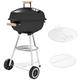 Outsunny BBQ Grill Charcoal Grill Portable Charcoal BBQ Round Kettle Grill Outdoor Heat Control Party Patio Barbecue