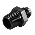 Automotive Plumbing Solutions Male To Male Adaptor JIC - Metric - 6 JIC To M12 X 1.5, Black, Anodised Aluminium, Black