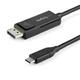 StarTech.com 3ft (1m) USB C to DisplayPort 1.2 Cable 4K 60Hz - Bidirectional DP to USB-C or USB-C to DP Reversible Video Adapter Cable - HBR2/HDR - USB Type C/TB3 Monitor Cable 1 m DisplayPort USB Type-C Male Male Straight