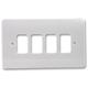 Honeywell K3634Whi Grid Plus - 2 Gang / 4 Way Plate