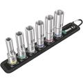 "Wera 1/2" 6-Piece Long Socket Set On Belt Holder - Belt C Deep" - DEEP SOCKET SET BELT C 6PC