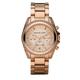 Michael Kors Womens Ladies' Blair Chronograph Watch MK5263 - Rose Gold Metal - One Size