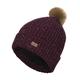 Trespass Womens Mcnally Knitted Lined Slouch Pom Pom Beanie - Purple - One Size