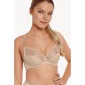 Lisca Womens 'Ivonne' Underwired Full Cup T-shirt Bra - Natural - Size 34D UK BACK/CUP