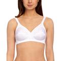 Triumph Womens Doreen + Cotton 01 N Non Wired Full Cup Bra - White - Size 36E UK BACK/CUP