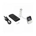 Aquarius Bluetooth MP3 Player FM Transmitter Hands-free Car Kit Charger - White - One Size