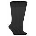 Livia Womens - 3 Pairs Ladies Sheer 15 Denier Nylon Knee High Pop Socks - Black - Size UK 4-6.5