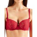 Aubade Womens Rosessence Half Cup Bra - Red - Size 36B