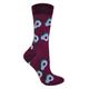 Sock Snob Womens TALKIE SOCKS - Ladies Cotton Quirky Funky Novelty Design Fruit - Purple - Size UK 4-6.5