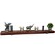 Moderix - Reclaimed Wooden Shelf with Bracket Bent Down 6' 140mm - Colour Teak - Length 110cm