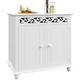 Casaria - Dresser Jersey With 2 Doors 76x65x35cm Bathroom Storage Cabinet Shoe Cabinet Sideboard Living Room Furniture Kitchen Cupboard White